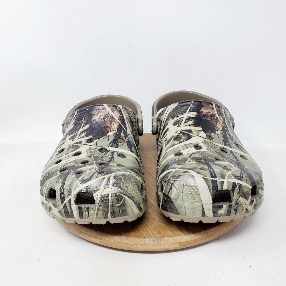 Crocs Classic Realtree Sandals Womens 9 Camo Clog Slip On Water Shoes Boys Kids - Picture 3 of 12